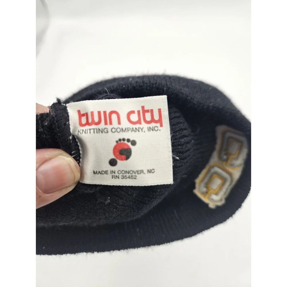 Vintage Twin City Knitting Co. Black Beanie – Colorado College Tigers Paw & 